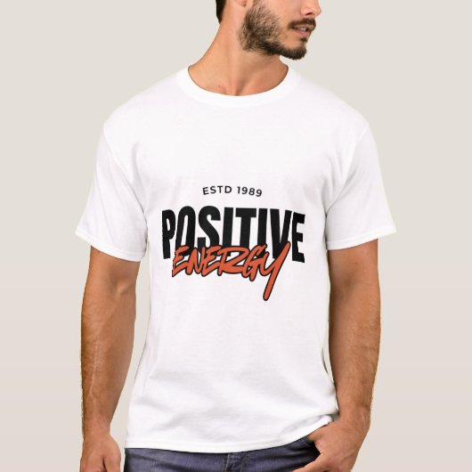 Positive Energy Retro Vibe ESTD 1989 Graphic Tシャツ (正面)