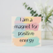 Positive Energy Watercolor Quote Art Card シーズンカード (スタンド正面)