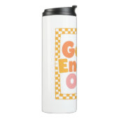 Positive "Good Energy Only" Checkered Frame タンブラー (回転左)