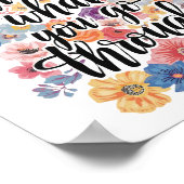 Positive Growth and Motivation Typography ポスター (角)