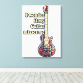 positive guitar sayings for guitarists キャンバスプリント (インサイチュ (ウッドフロア))
