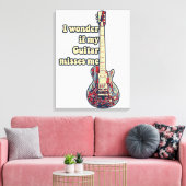 positive guitar sayings for guitarists キャンバスプリント (インサイチュ (リビング))