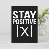 Positive Math Teacher Mathematics Maths Student サンキューカード (スタンド正面)