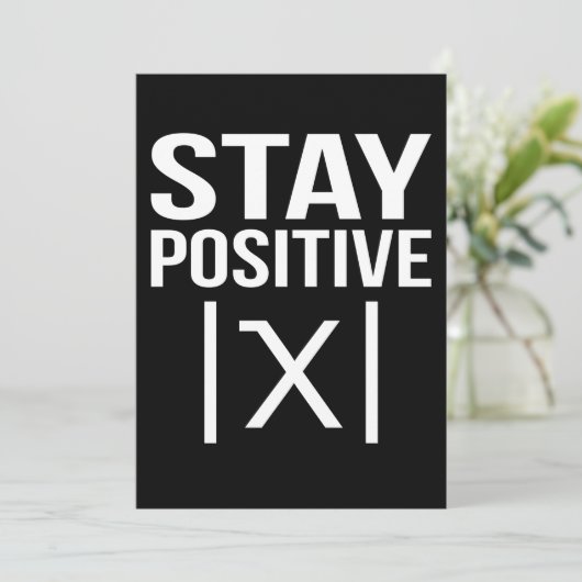 Positive Math Teacher Mathematics Maths Student サンキューカード (スタンド正面)