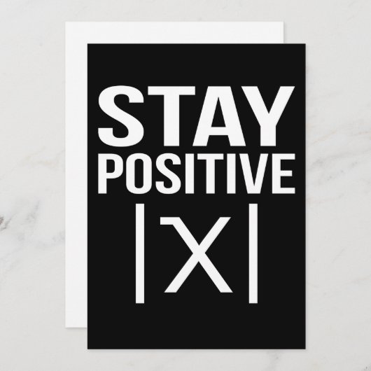 Positive Math Teacher Mathematics Maths Student サンキューカード (正面/裏面)