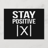 Positive Math Teacher Mathematics Maths Student ポストカード (正面)