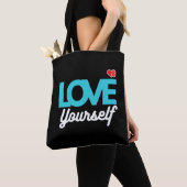 Positive Message Tote Bag – Self Care Gift Bag トートバッグ (クローズアップ)