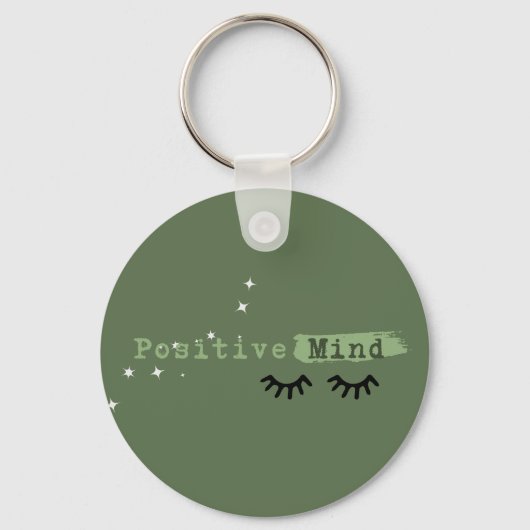 Positive Mind - Green Key Ring キーホルダー (正面)