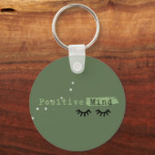 Positive Mind - Green Key Ring キーホルダー (正面)