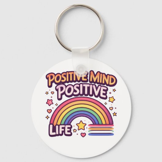 Positive Mind Positive Life キーホルダー (正面)