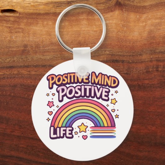 Positive Mind Positive Life キーホルダー (正面)