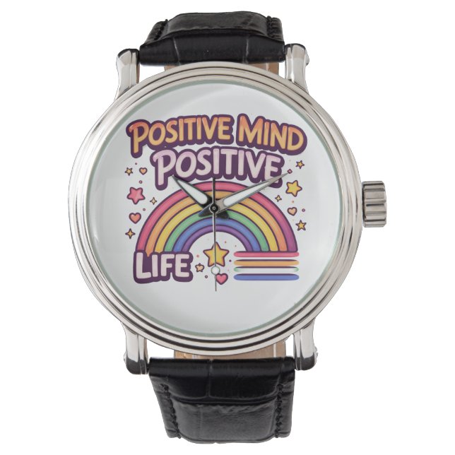 Positive Mind Positive Life 腕時計 (正面)