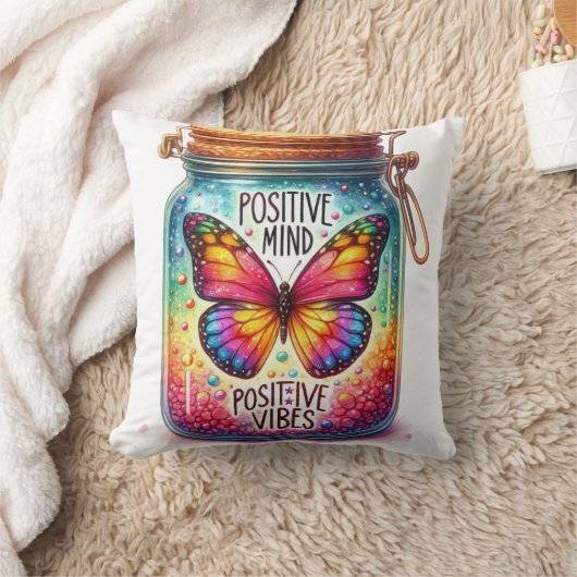 Positive Mind - Positive Vibes クッション (ブランケット)