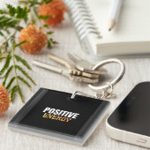 Positive mindset quote t shirt  キーホルダー (正面右)