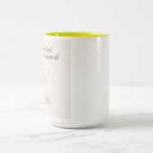 positive morning affirmation mug ツートーンマグカップ (中央)