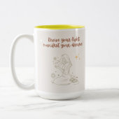 positive morning affirmation mug ツートーンマグカップ (左)