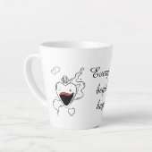 Positive Morning Cup カフェラテマグ (左アングル)