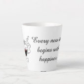 Positive Morning Cup カフェラテマグ (正面)