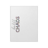 Positive Motivational Text Beautiful Chaos ノートパッド (回転)