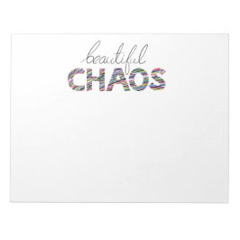 Positive Motivational Text Beautiful Chaos ノートパッド