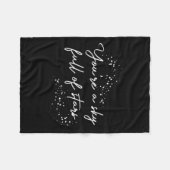 Positive Motivational Youre A Sky Full Of Stars Up フリースブランケット (正面(横))