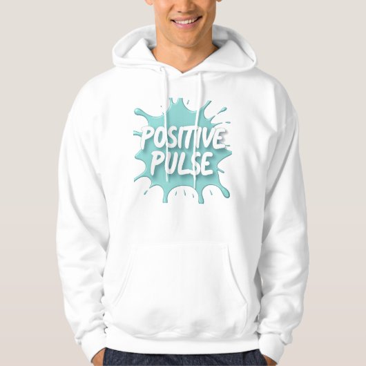 Positive Pulse Splatter Graphic パーカ (正面)