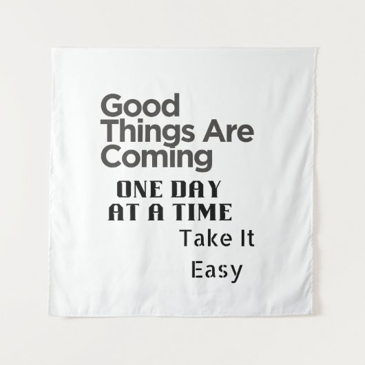 positive quote art タペストリー (正面)