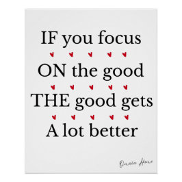 Positive Quote Wall Art ポスター