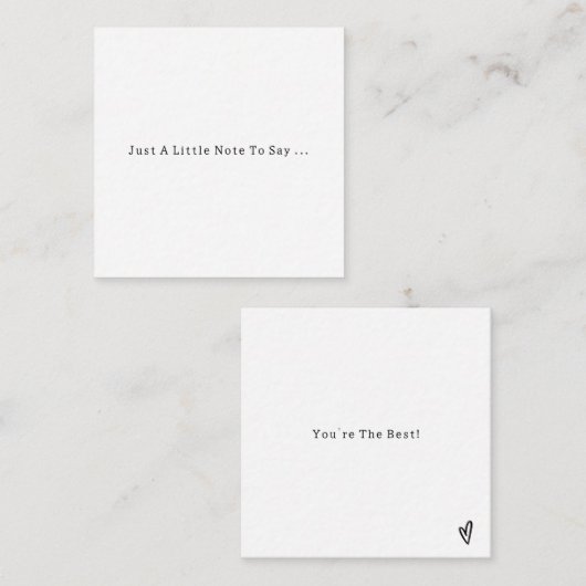 Positive Quote You Are The Best Card エンクロージャーカード (正面/裏面)