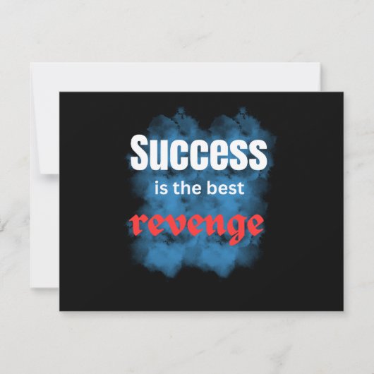 positive quotes\success is the revenge 招待状 (正面)