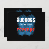 positive quotes\success is the revenge 招待状 (正面/裏面)