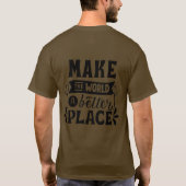 Positive shirt, motivational message tシャツ (裏面)