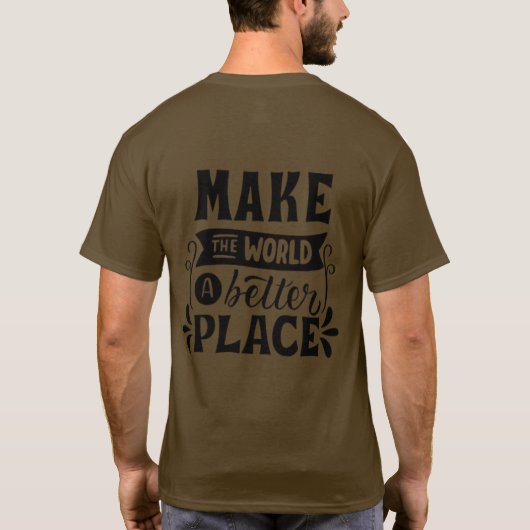 Positive shirt, motivational message tシャツ (裏面)