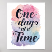 Positive Sobriety and Recovery Saying ポスター (正面)