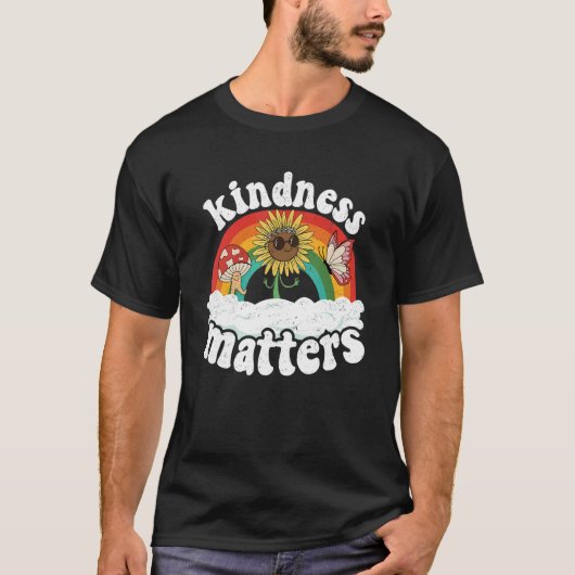 Positive Sped Teacher Anti Bullying Rainbow Kindne Tシャツ (正面)