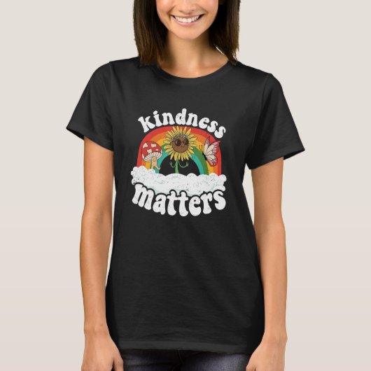 Positive Sped Teacher Anti Bullying Rainbow Kindne Tシャツ (正面)