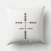 Positive Sunshine Art – Bright Happy Sun and Flowe クッション (裏面)