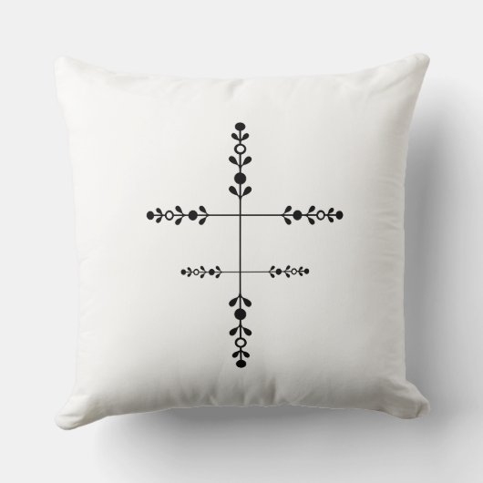 Positive Sunshine Art – Bright Happy Sun and Flowe クッション (裏面)