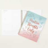 Positive Thoughts Only Journal – Pastel Design プランナー手帳 (ディスプレー)