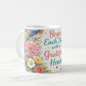 Positive vibe coffee mug コーヒーマグカップ (正面左)