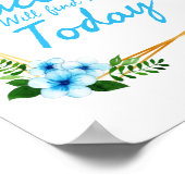 positive vibe sayings for self care ポスター (角)