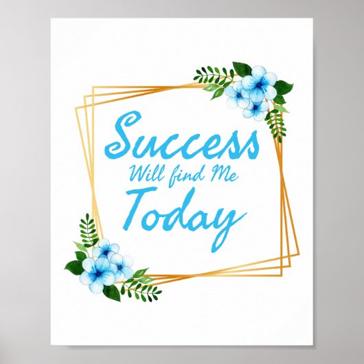 positive vibe sayings for self care ポスター (正面)