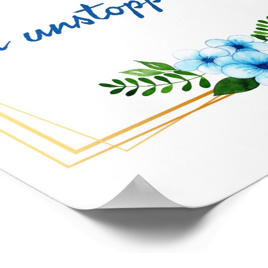 positive vibes affirmations for success ポスター (角)