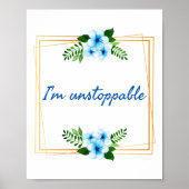 positive vibes affirmations for success ポスター (正面)