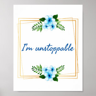 positive vibes affirmations for success ポスター