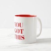 Positive Vibes Coffee Mug for Everyday Inspiration ツートーンマグカップ (正面右)