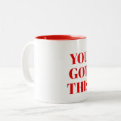 Positive Vibes Coffee Mug for Everyday Inspiration ツートーンマグカップ (正面左)