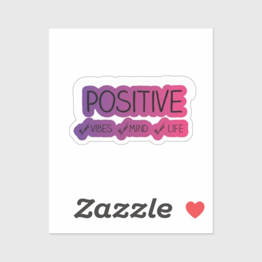 Positive Vibes Cute Sticker – Authentic Kawaii Min シール (シート)