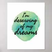 positive vibes for self acceptance ポスター (正面)