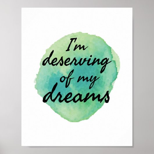 positive vibes for self acceptance ポスター (正面)